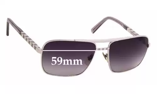 Sunglass Fix Replacement Lenses for Louis Vuitton Z0260U - 59mm Wide Louis Vuitton Z0260U Replacement Lenses 59mm wide