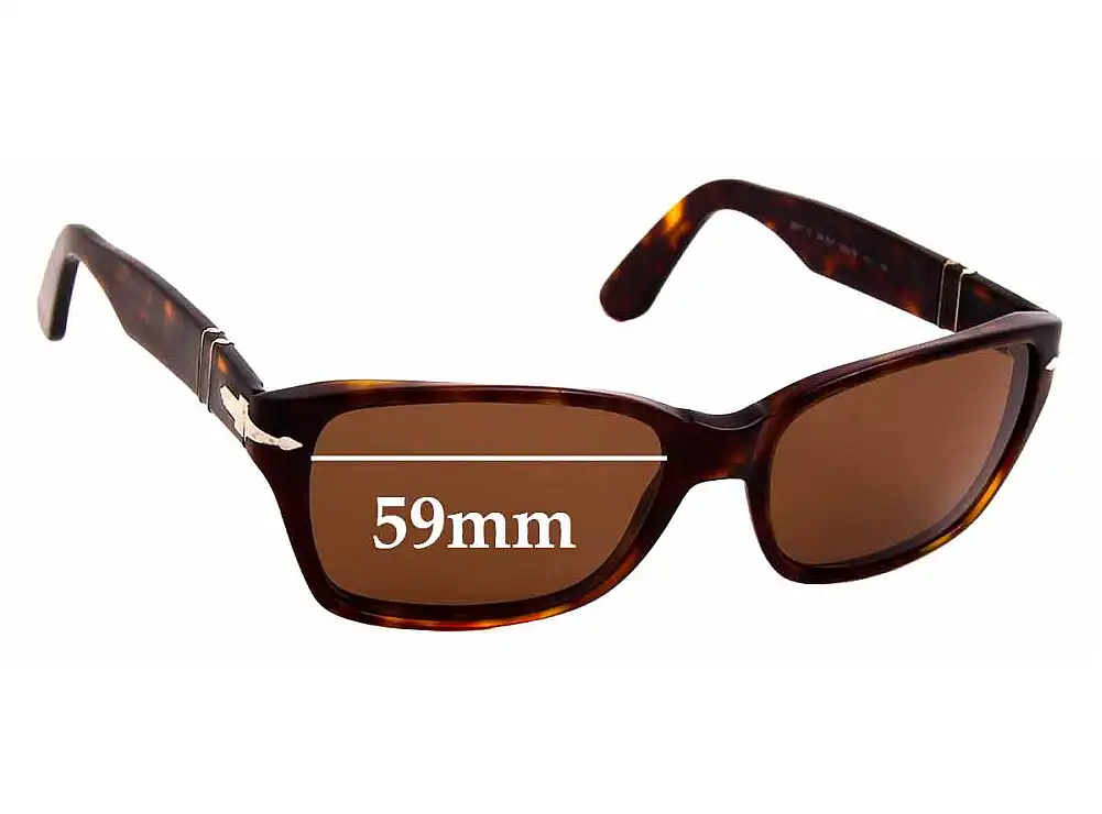 Sunglass Fix Replacement Lenses for Persol 3040-S - 59mm Wide Sunglass Fix Replacement Lenses for Persol 3040-S - 59mm Wide