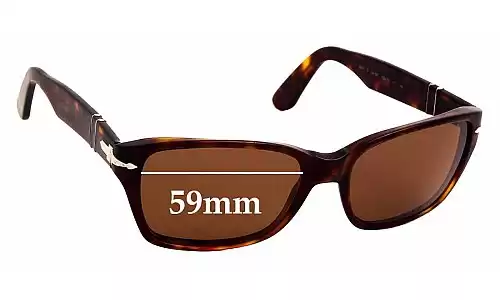 Sunglass Fix Replacement Lenses for Persol 3040-S - 59mm Wide Persol 3040-S Replacement Lenses 59mm wide