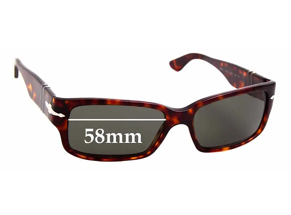 Sunglass Fix Replacement Lenses for Persol 3087-S - 58mm Wide Sunglass Fix Replacement Lenses for Persol 3087-S - 58mm Wide