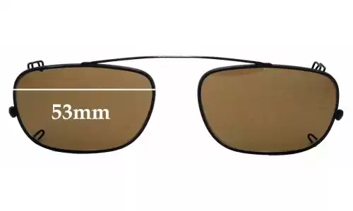 Sunglass Fix Replacement Lenses for Persol PO3031-C Clip On - 53mm Wide Sunglass Fix Replacement Lenses for Persol PO3031-C Clip On - 53mm Wide