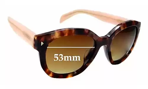 Sunglass Fix Replacement Lenses for Prada SPR12S-F - 53mm Wide Sunglass Fix Replacement Lenses for Prada SPR12S-F - 53mm Wide