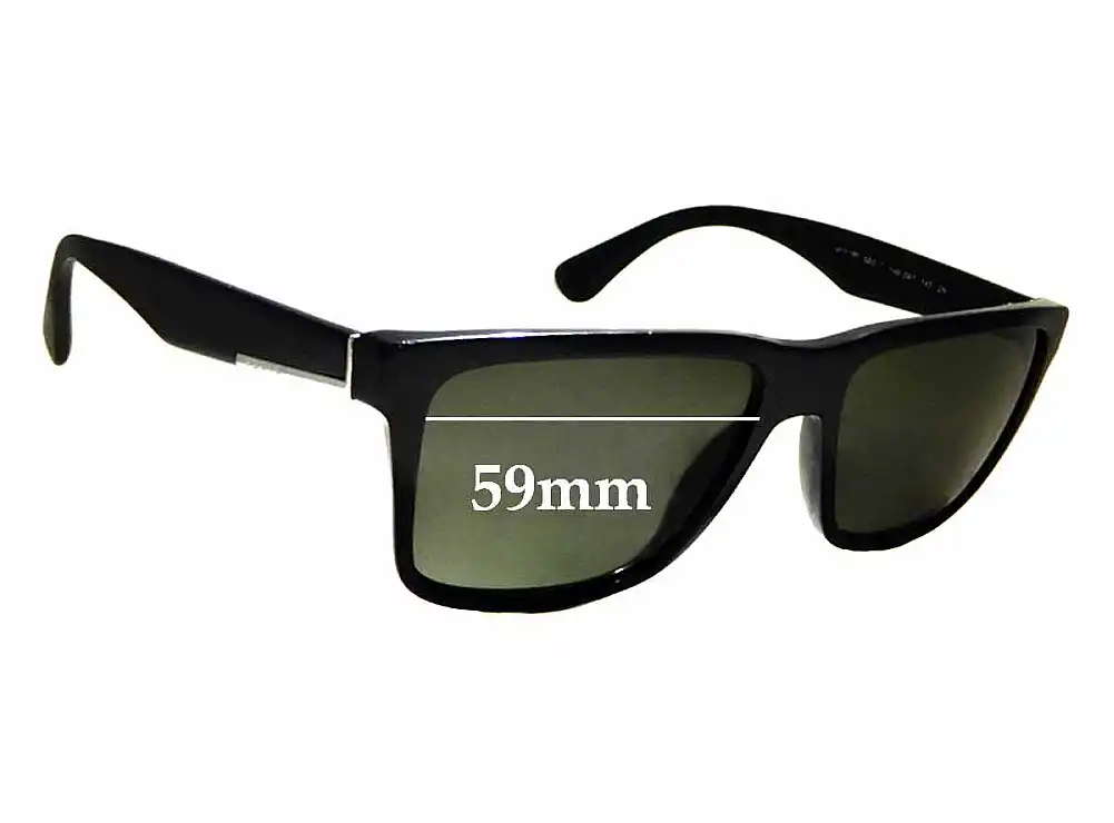 Sunglass Fix Replacement Lenses for Prada SPR19S & PR19SS - 59mm Wide Sunglass Fix Replacement Lenses for Prada SPR19S & PR19SS - 59mm Wide