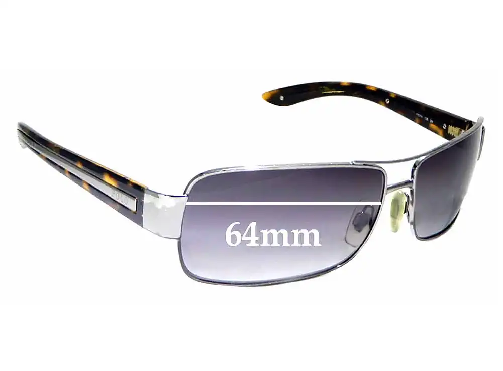 Sunglass Fix Replacement Lenses for Ralph Lauren Polo 3020 - 64mm Wide Sunglass Fix Replacement Lenses for Ralph Lauren Polo 3020 - 64mm Wide