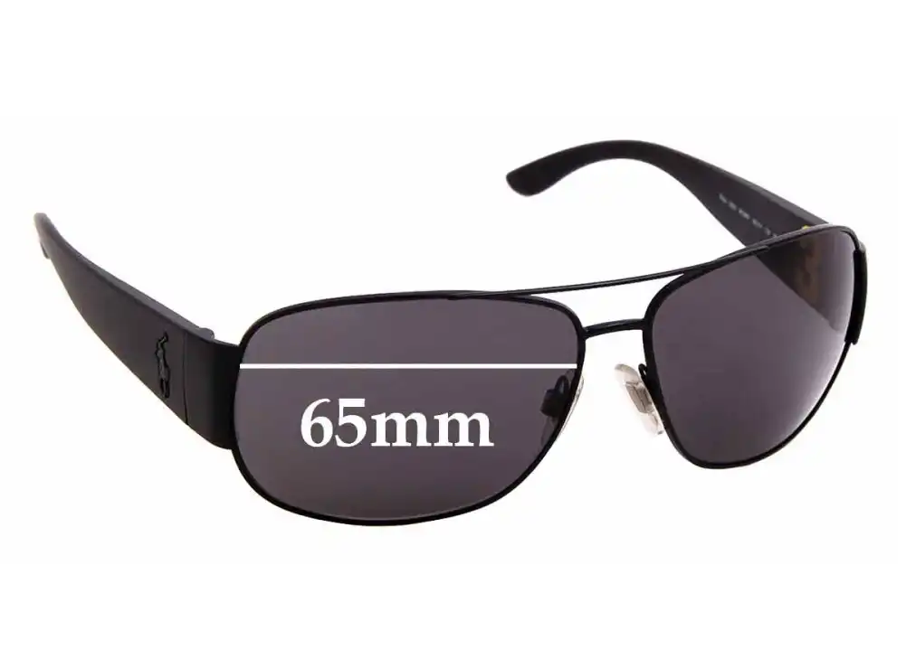 Sunglass Fix Replacement Lenses for Polo Polo 3063 - 65mm Wide Sunglass Fix Replacement Lenses for Polo Polo 3063 - 65mm Wide