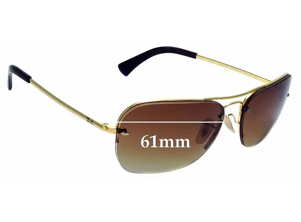 Sunglass Fix Replacement Lenses for Ray-Ban RB3541 - 61mm Wide Sunglass Fix Replacement Lenses for Ray-Ban RB3541 - 61mm Wide