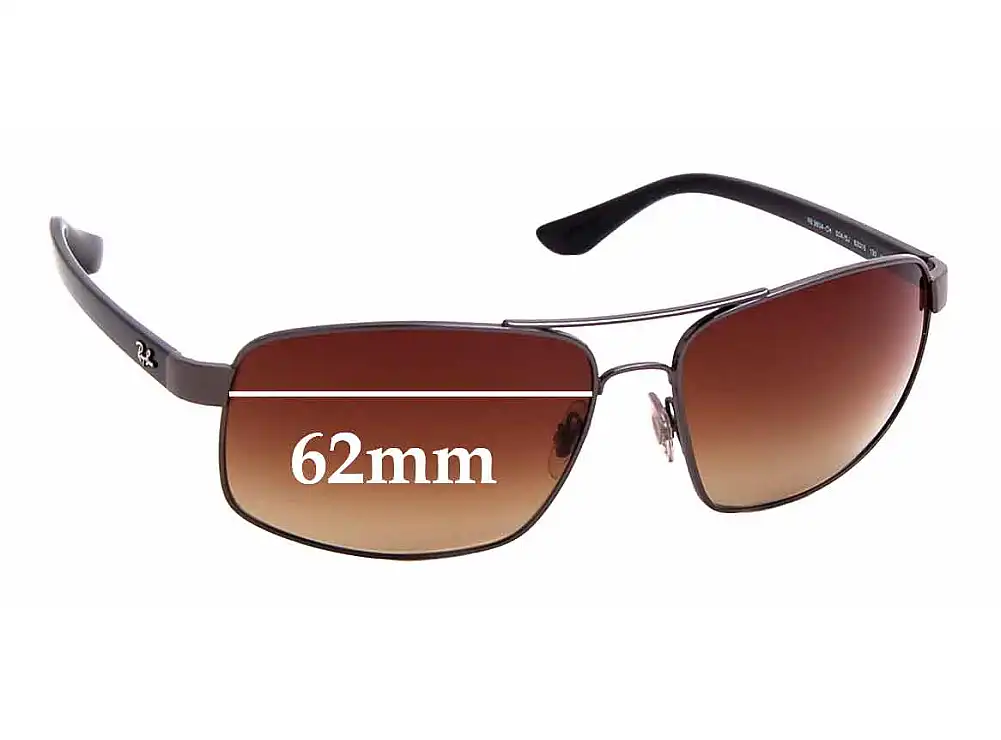 Sunglass Fix Replacement Lenses for Ray-Ban RB3604 - 62mm Wide Sunglass Fix Replacement Lenses for Ray-Ban RB3604 - 62mm Wide