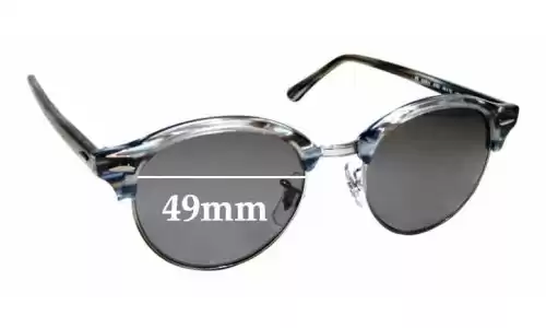 Sunglass Fix Replacement Lenses for Ray-Ban RB4246-V - 49mm Wide Ray-Ban RB4246-V Replacement Lenses 49mm wide