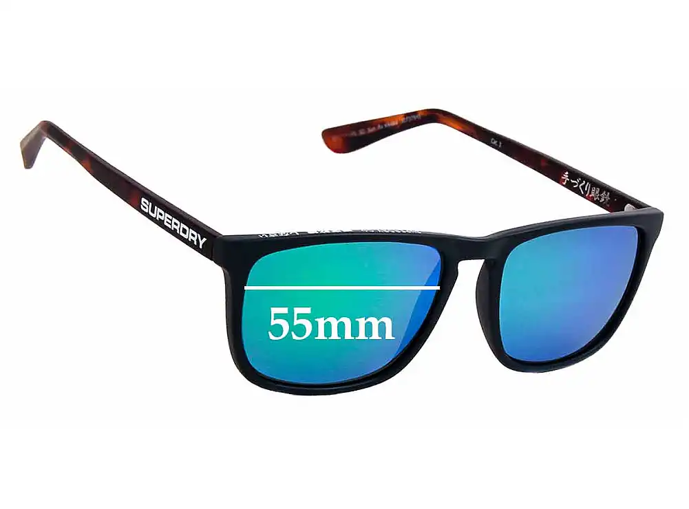 Sunglass Fix Replacement Lenses for Superdry Sun Rx Kiyoko - 55mm Wide Sunglass Fix Replacement Lenses for Superdry Sun Rx Kiyoko - 55mm Wide