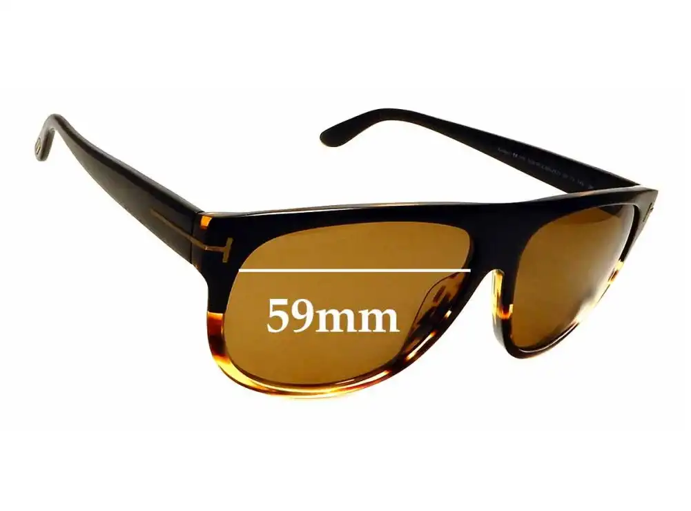 Sunglass Fix Replacement Lenses for Tom Ford Kristen TF375 - 59mm Wide Sunglass Fix Replacement Lenses for Tom Ford Kristen TF375 - 59mm Wide