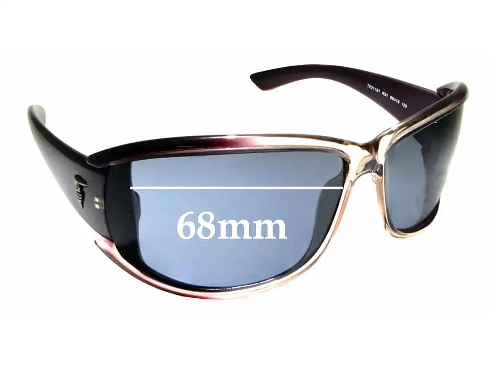 Sunglass Fix Replacement Lenses for Trussardi TE21181 - 68mm Wide Sunglass Fix Replacement Lenses for Trussardi TE21181 - 68mm Wide