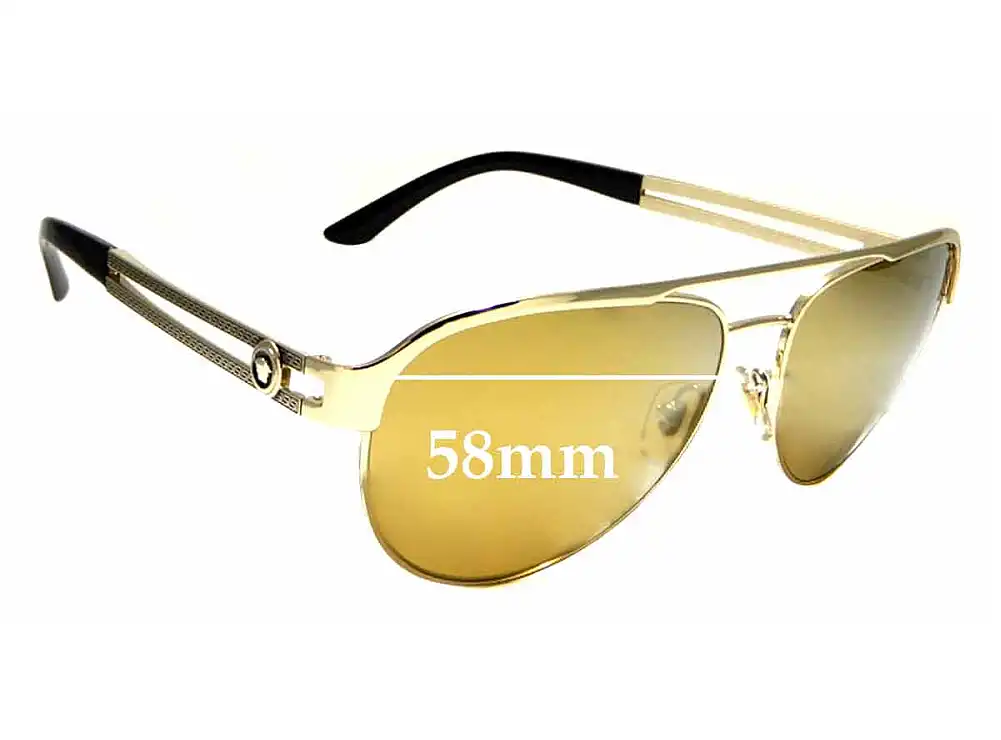 Sunglass Fix Replacement Lenses for Versace MOD 2165 - 58mm Wide Sunglass Fix Replacement Lenses for Versace MOD 2165 - 58mm Wide