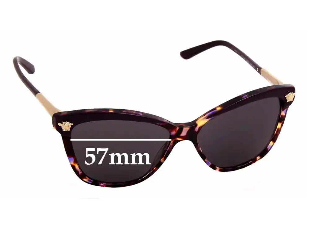 Sunglass Fix Replacement Lenses for Versace MOD 4313 - 57mm Wide Sunglass Fix Replacement Lenses for Versace MOD 4313 - 57mm Wide