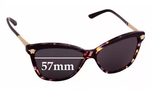 Sunglass Fix Replacement Lenses for Versace MOD 4313 - 57mm Wide Sunglass Fix Replacement Lenses for Versace MOD 4313 - 57mm Wide