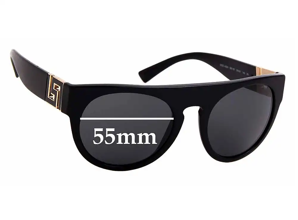 Sunglass Fix Replacement Lenses for Versace MOD 4333 - 55mm Wide Sunglass Fix Replacement Lenses for Versace MOD 4333 - 55mm Wide