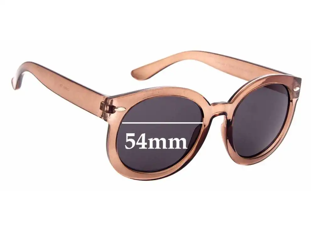 Sunglass Fix Replacement Lenses for Cotton On Farrah Round - 54mm Wide Sunglass Fix Replacement Lenses for Cotton On Farrah Round - 54mm Wide