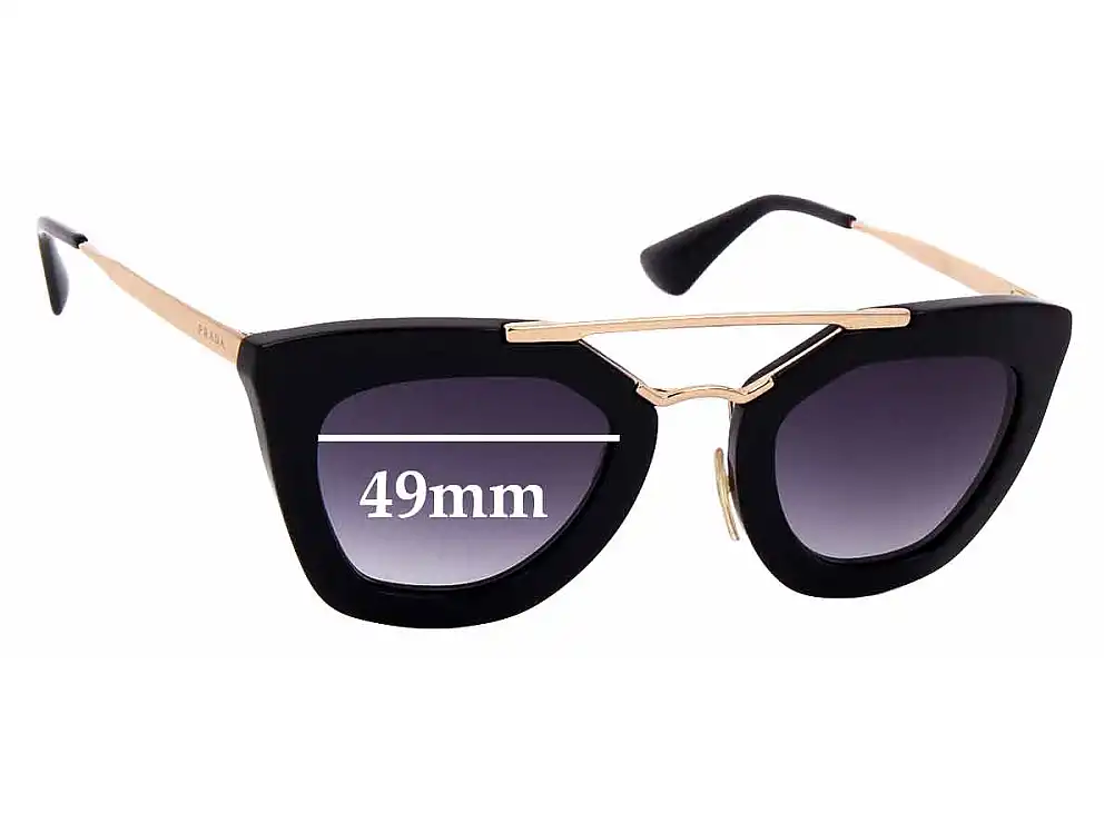 Sunglass Fix Replacement Lenses for Prada SPR09Q & PR09QS - 49mm Wide Sunglass Fix Replacement Lenses for Prada SPR09Q & PR09QS - 49mm Wide