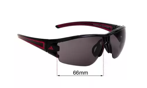 Sunglass Fix Replacement Lenses for Adidas A403 Evil Eye Halfrim S - 66mm Wide Adidas A403 Evil Eye Halfrim S Replacement Lenses 66mm wide