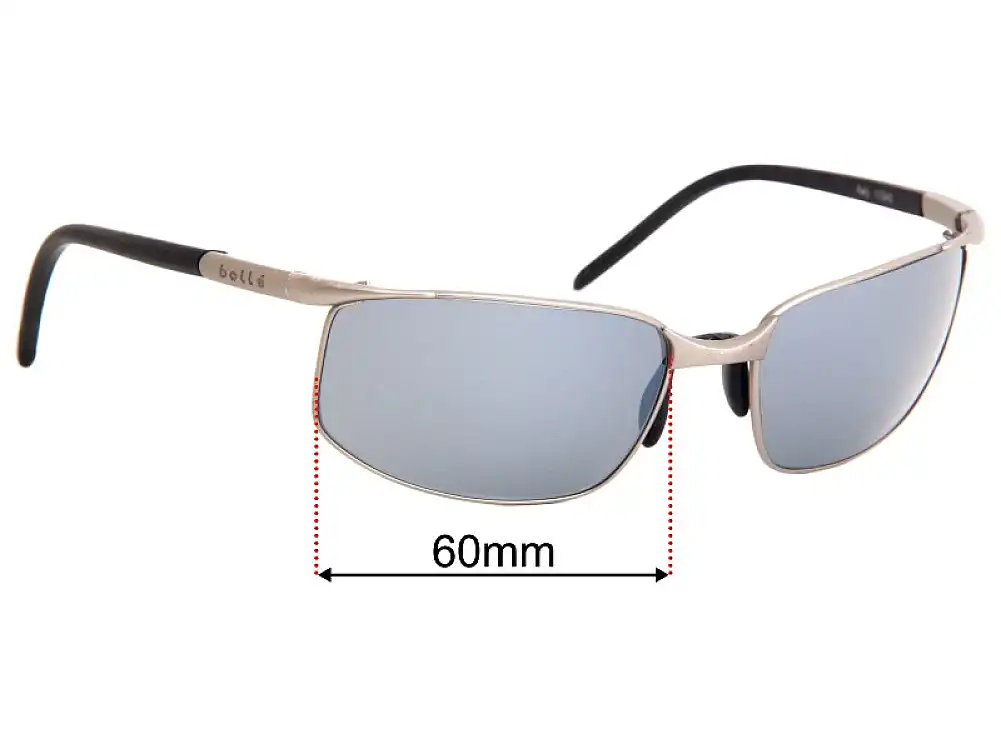 Sunglass Fix Replacement Lenses for Bolle Rally - 60mm Wide Sunglass Fix Replacement Lenses for Bolle Rally - 60mm Wide