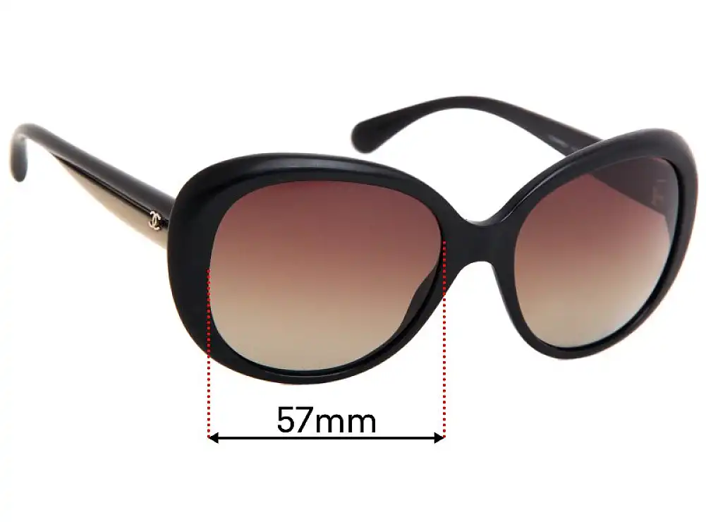 Sunglass Fix Replacement Lenses for Chanel 5312 - 57mm Wide Sunglass Fix Replacement Lenses for Chanel 5312 - 57mm Wide
