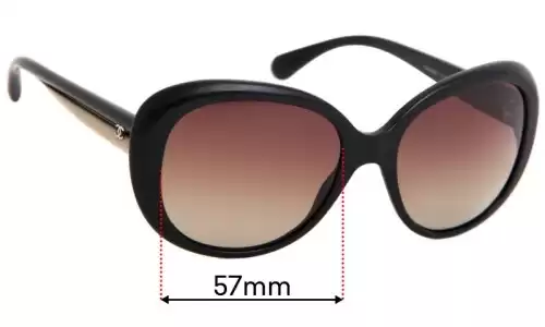 Sunglass Fix Replacement Lenses for Chanel 5312 - 57mm Wide Sunglass Fix Replacement Lenses for Chanel 5312 - 57mm Wide