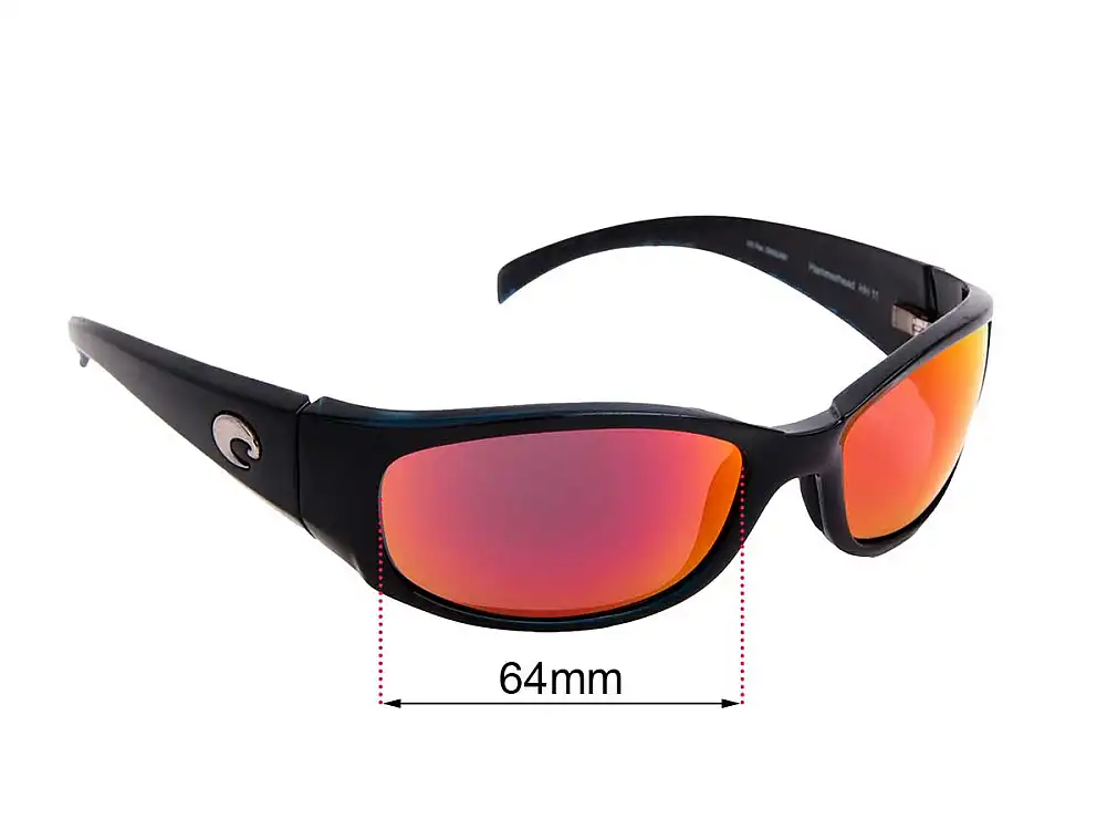 Sunglass Fix Replacement Lenses for Costa Del Mar HammerHead - 64mm Wide Sunglass Fix Replacement Lenses for Costa Del Mar HammerHead - 64mm Wide