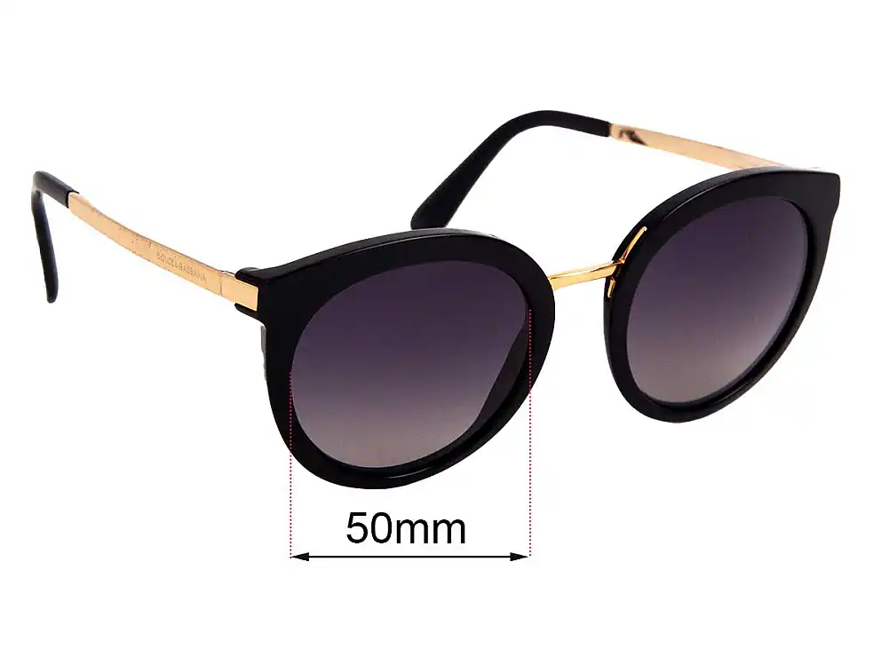 Sunglass Fix Replacement Lenses for Dolce & Gabbana DG4268 - 50mm Wide Sunglass Fix Replacement Lenses for Dolce & Gabbana DG4268 - 50mm Wide