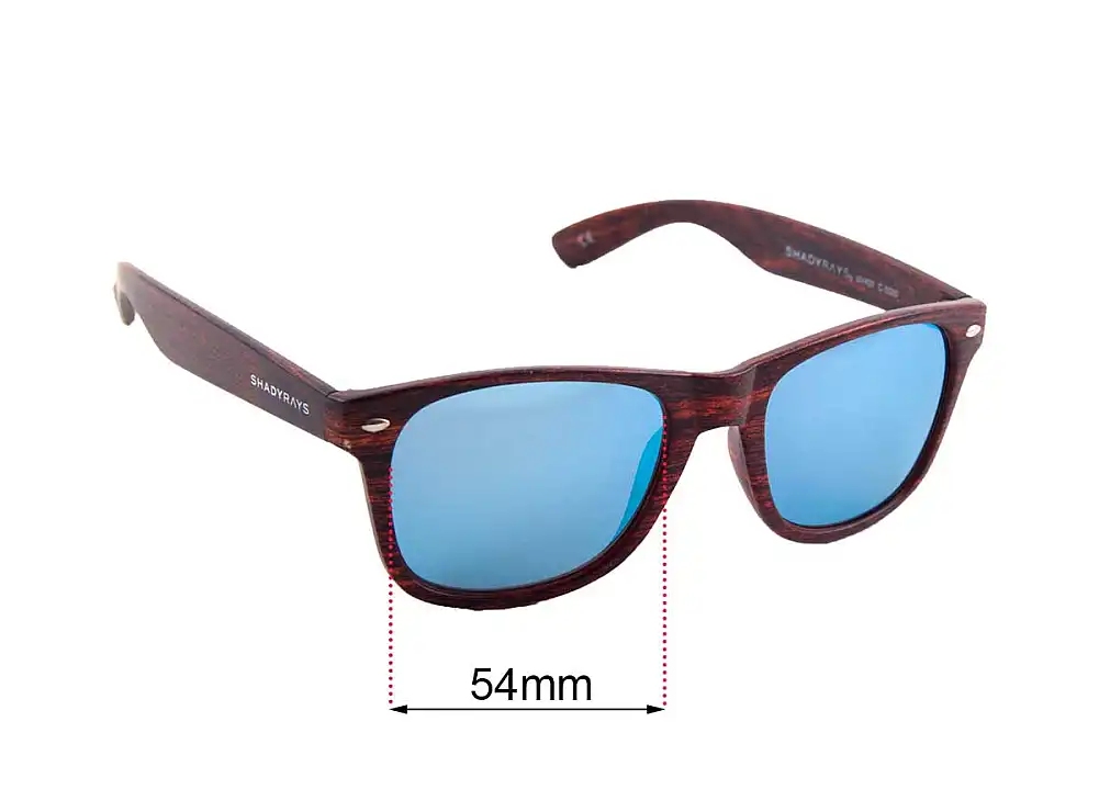 Sunglass Fix Replacement Lenses for Shady Rays CL-17 - 54mm Wide Sunglass Fix Replacement Lenses for Shady Rays CL-17 - 54mm Wide