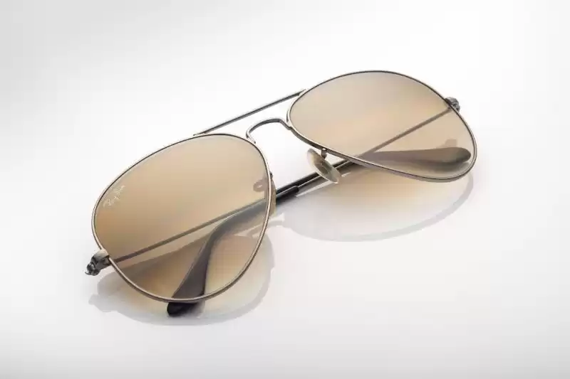 Classic Ray Ban Aviators with gold lenses Classic Ray Ban Aviators with gold lenses