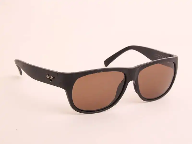 Pair of Maui Jim sunglasses with brown lenses.