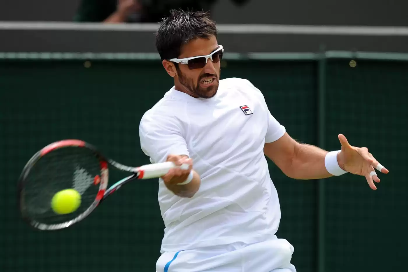 Wimbledon Tennis Match Athlete Wearing Sunglasses Wimbledon Tennis Match Athlete Wearing Sunglasses