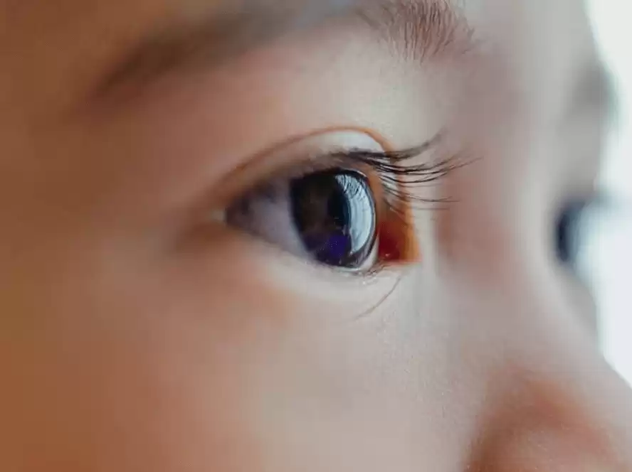 child's eye