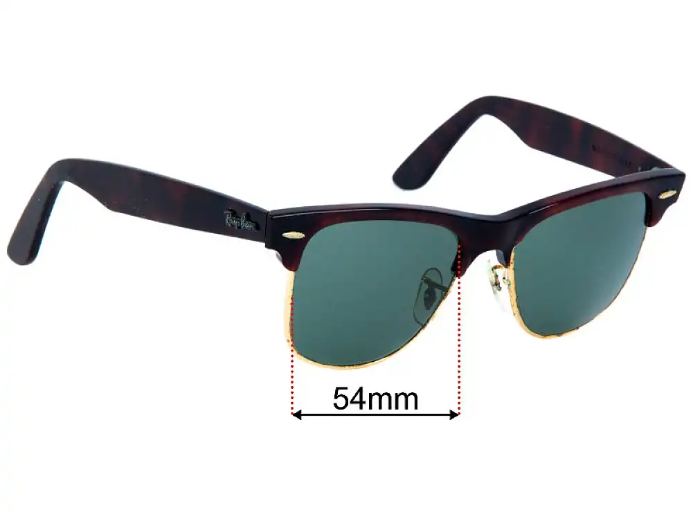 Sunglass Fix Ersatzgläser für Ray-Ban B&L Wayfarer Max - 54mm Wide Sunglass Fix Ersatzgläser für Ray-Ban B&L Wayfarer Max - 54mm Wide