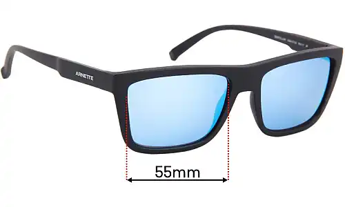Sunglass Fix Ersatzgläser für Arnette Deep Ellum AN4262 - 55mm Wide Sunglass Fix Ersatzgläser für Arnette Deep Ellum AN4262 - 55mm Wide