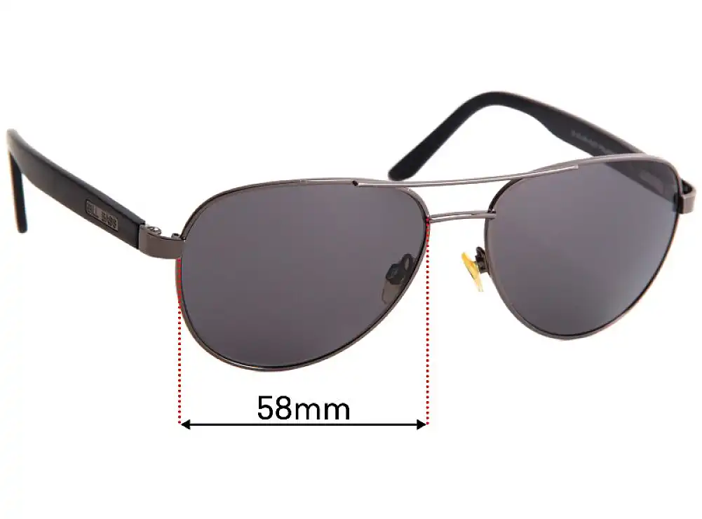 Sunglass Fix Ersatzgläser für Bill Bass Earl - 58mm Wide Sunglass Fix Ersatzgläser für Bill Bass Earl - 58mm Wide