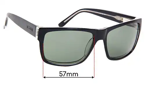 Sunglass Fix Ersatzgläser für Bill Bass Yves - 57mm Wide Sunglass Fix Ersatzgläser für Bill Bass Yves - 57mm Wide