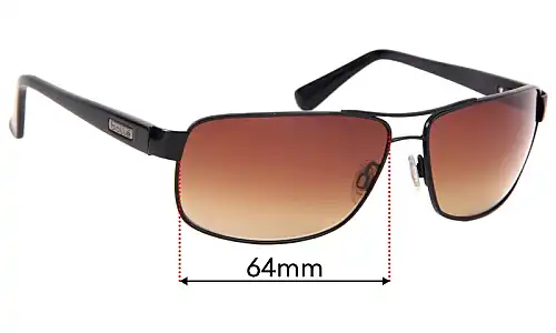 Sunglass Fix Ersatzgläser für Bolle Lexington - 64mm Wide Bolle Lexington Ersatzgläser 64mm wide
