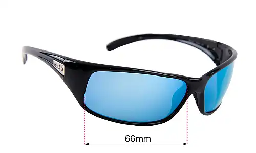 Sunglass Fix Ersatzgläser für Bolle Recoil - 38mm high - 66mm Wide Bolle Recoil - 38mm high Ersatzlinsen 66mm wide