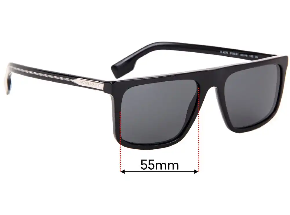 Sunglass Fix Ersatzgläser für Burberry B 4276 - 55mm Wide Sunglass Fix Ersatzgläser für Burberry B 4276 - 55mm Wide