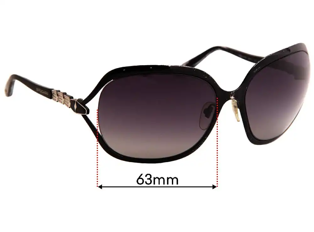 Sunglass Fix Ersatzgläser für Bvlgari 6037-B - 63mm Wide Sunglass Fix Ersatzgläser für Bvlgari 6037-B - 63mm Wide