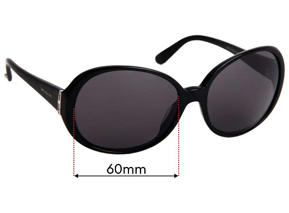 Sunglass Fix Ersatzgläser für Bvlgari 8070-B-A - 60mm Wide Sunglass Fix Ersatzgläser für Bvlgari 8070-B-A - 60mm Wide