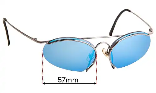 Sunglass Fix Ersatzgläser für Carrera 5691 - 57mm Wide Carrera 5691 Ersatzlinsen 57mm wide