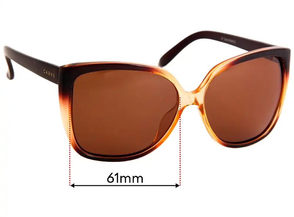 Sunglass Fix Ersatzgläser für Carve Sheree - 61mm Wide Sunglass Fix Ersatzgläser für Carve Sheree - 61mm Wide