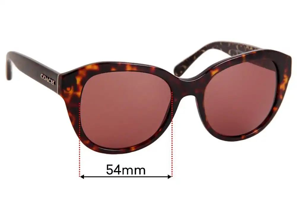 Sunglass Fix Ersatzgläser für Coach HC8231 - 54mm Wide Sunglass Fix Ersatzgläser für Coach HC8231 - 54mm Wide