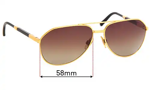 Sunglass Fix Ersatzgläser für Dolce & Gabbana DG1191-K - 58mm Wide Sunglass Fix Ersatzgläser für Dolce & Gabbana DG1191-K - 58mm Wide