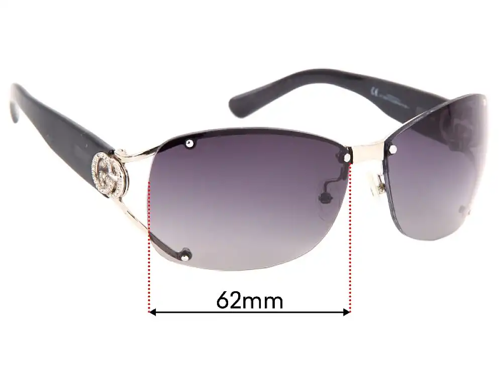 Sunglass Fix Ersatzgläser für Gucci GG2820/F/S - 62mm Wide Sunglass Fix Ersatzgläser für Gucci GG2820/F/S - 62mm Wide