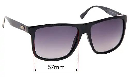 Sunglass Fix Ersatzgläser für Gucci GG1075/S - 57mm Wide Sunglass Fix Ersatzgläser für Gucci GG1075/S - 57mm Wide