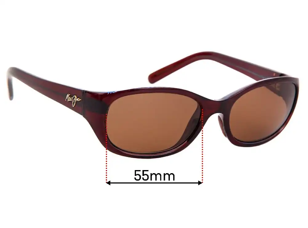 Sunglass Fix Ersatzgläser für Maui Jim MJ286 Kuiaha Bay - 55mm Wide Sunglass Fix Ersatzgläser für Maui Jim MJ286 Kuiaha Bay - 55mm Wide