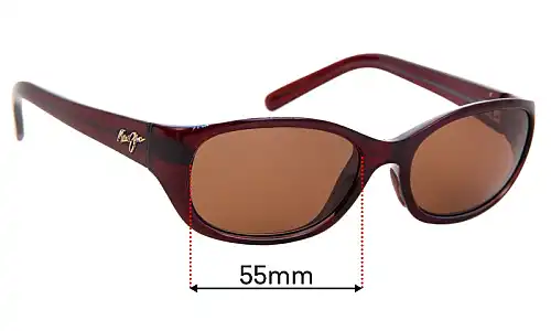 Sunglass Fix Ersatzgläser für Maui Jim MJ286 Kuiaha Bay - 55mm Wide Sunglass Fix Ersatzgläser für Maui Jim MJ286 Kuiaha Bay - 55mm Wide