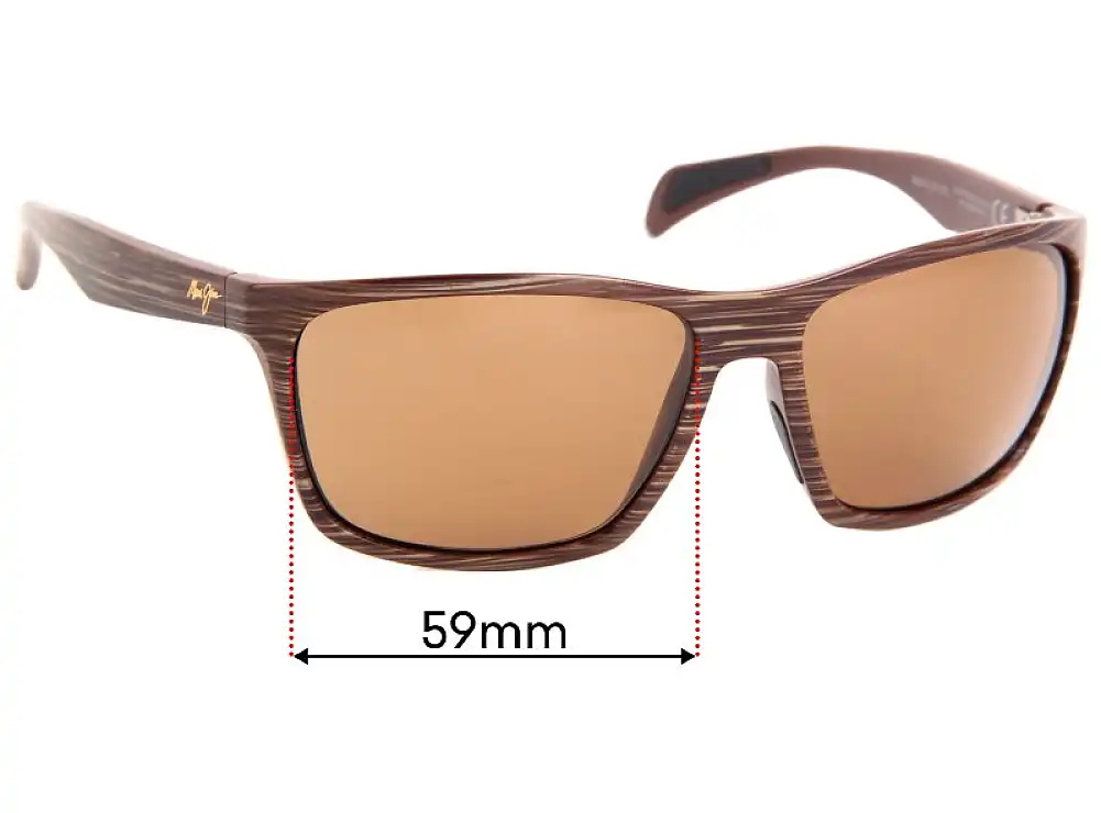 Sunglass Fix Ersatzgläser für Maui Jim MJ804 Makoa - 59mm Wide Sunglass Fix Ersatzgläser für Maui Jim MJ804 Makoa - 59mm Wide